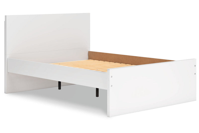 Onita White Full Panel Platform Bed -  Ashley - Lara Furniture