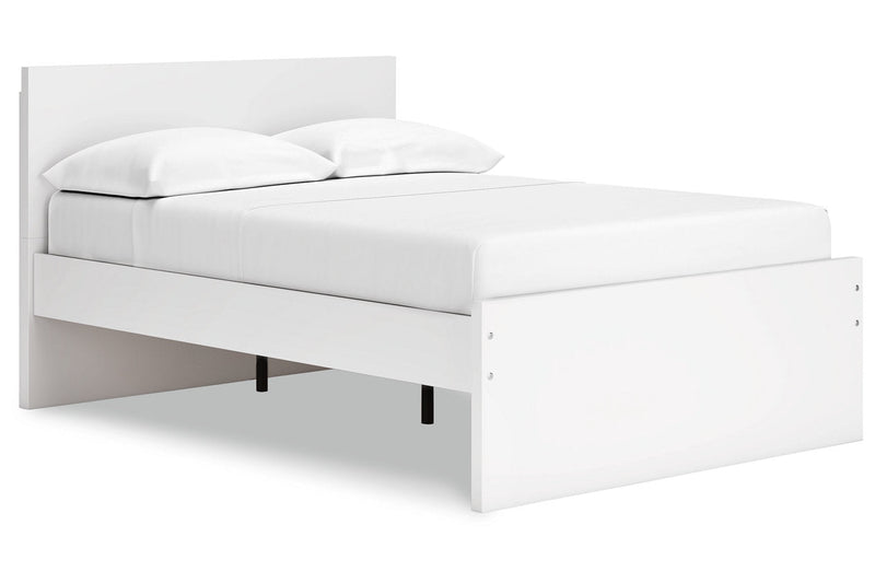 Onita White Full Panel Platform Bed -  Ashley - Lara Furniture