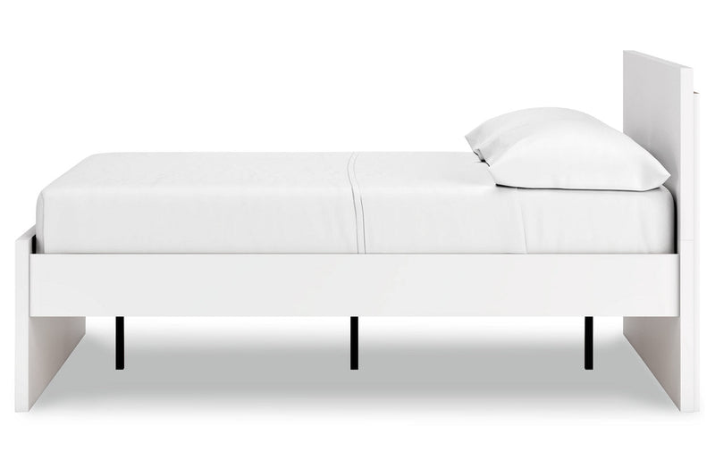 Onita White Full Panel Platform Bed -  Ashley - Lara Furniture