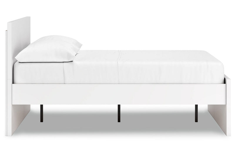 Onita White Full Panel Platform Bed -  Ashley - Lara Furniture