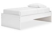 Onita White Twin Platform Bed from Ashley - Lara Furniture