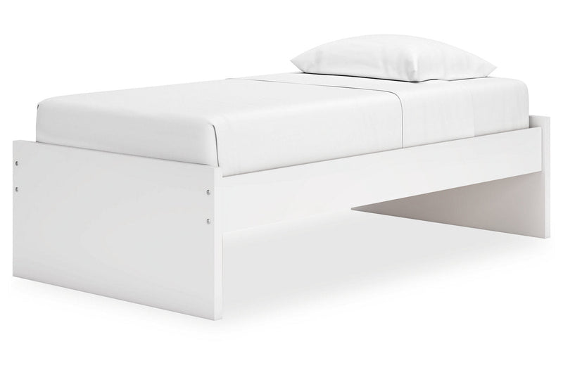 Onita White Twin Platform Bed from Ashley - Lara Furniture