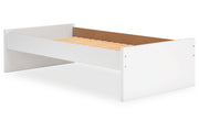Onita White Twin Platform Bed from Ashley - Lara Furniture