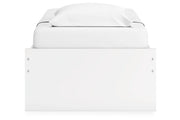 Onita White Twin Platform Bed from Ashley - Lara Furniture