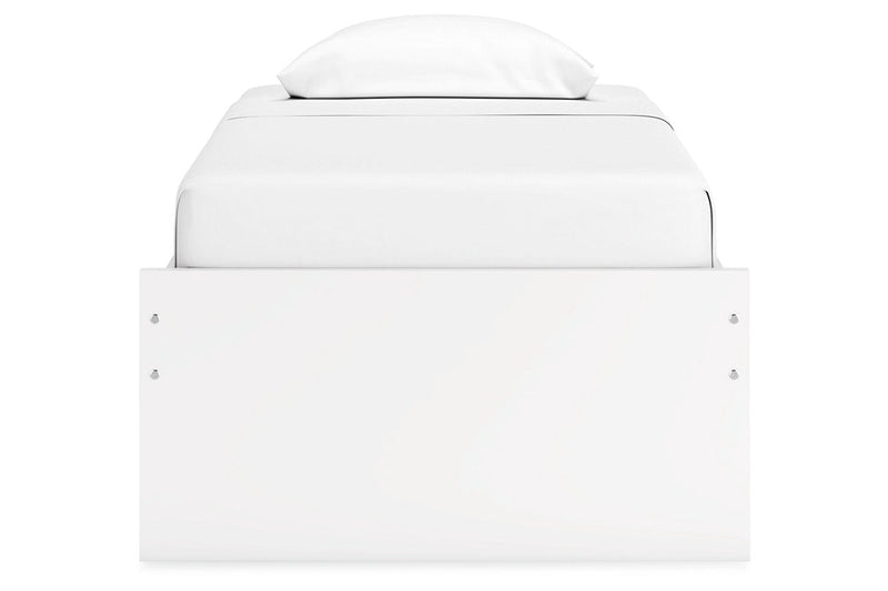 Onita White Twin Platform Bed from Ashley - Lara Furniture