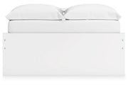 Onita White Full Platform Bed with 1 Side Storage from Ashley - Lara Furniture