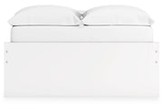 Onita White Full Platform Bed with 2 Side Storage from Ashley - Lara Furniture