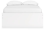 Onita White Full Platform Bed with 2 Side Storage from Ashley - Lara Furniture