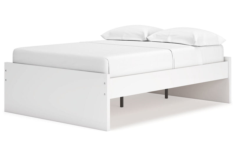 Onita White Full Platform Bed from Ashley - Lara Furniture