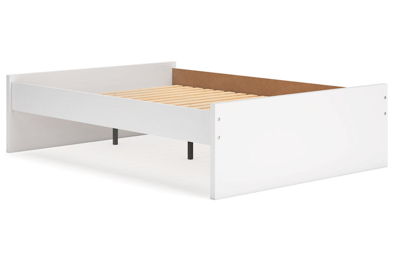 Onita White Full Platform Bed from Ashley - Lara Furniture