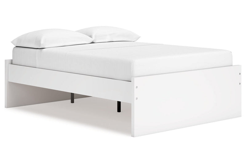 Onita White Full Platform Bed from Ashley - Lara Furniture