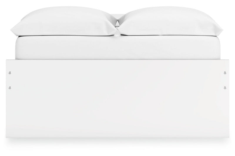 Onita White Full Platform Bed from Ashley - Lara Furniture