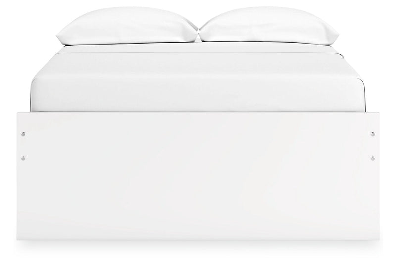 Onita White Full Platform Bed from Ashley - Lara Furniture