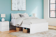 Onita White Full Platform Bed from Ashley - Lara Furniture