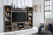 Derekson Multi Gray 4-Piece Entertainment Center -  Ashley - Lara Furniture