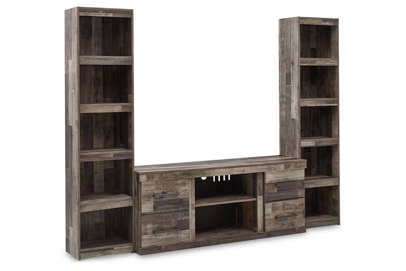 Derekson Multi Gray 3-Piece Entertainment Center -  Ashley - Lara Furniture