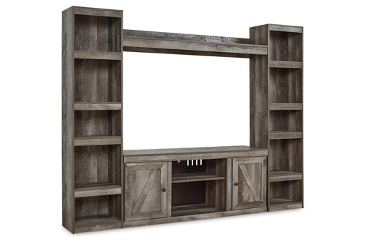Wynnlow Gray 4-Piece Entertainment Center -  Ashley - Lara Furniture