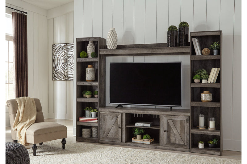 Wynnlow Gray 4-Piece Entertainment Center -  Ashley - Lara Furniture