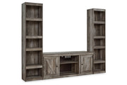 Wynnlow Gray 3-Piece Entertainment Center -  Ashley - Lara Furniture