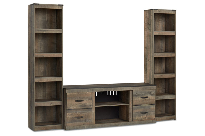Trinell Brown 3-Piece Entertainment Center -  Ashley - Lara Furniture