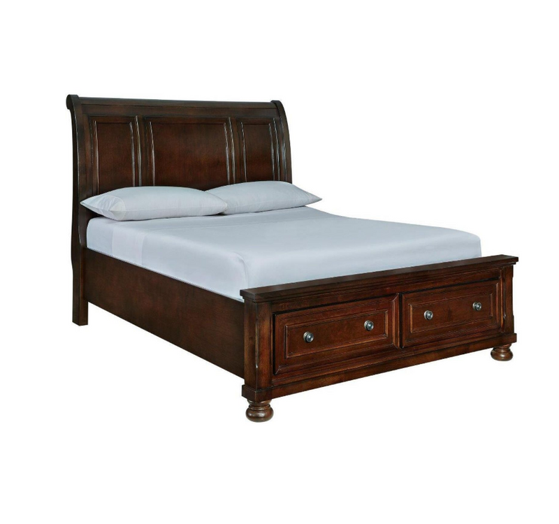 Carson Brown Footboard Storage Platform Bedroom Set