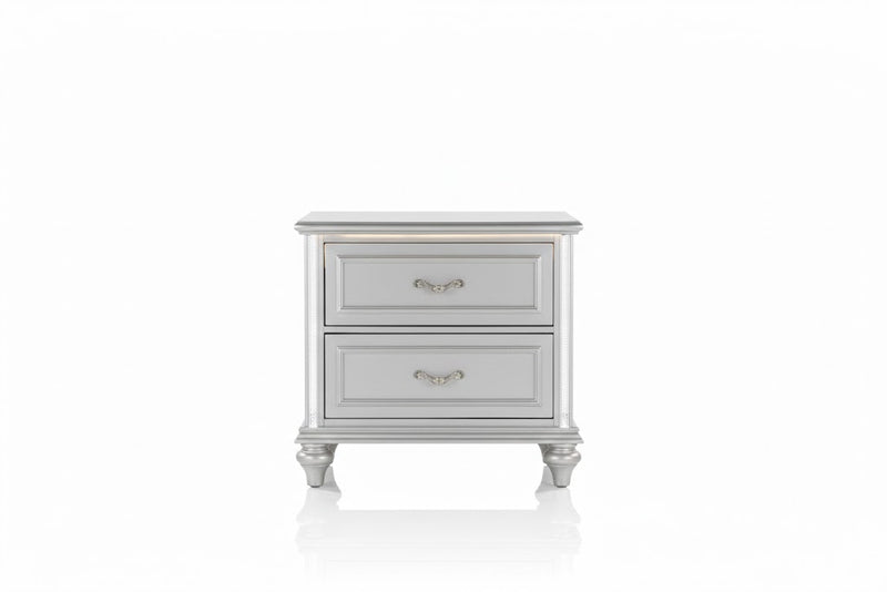 Evangeline Silver Nightstand