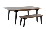 Kennedy Expandable Dining Table (L.Walnut) 2 Pieces - Lara FurnitureDining Table