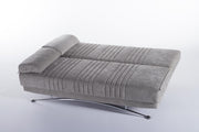 Fantasy 3 Seat Sleeper (Valencia Grey Plain Fabric) 1 Piece - Lara FurnitureSleeper Sofa