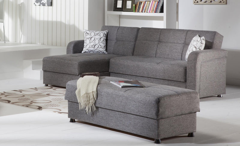 Vision Sectional Love Seat Part(Diego Gray) 1 Piece - 10-VIS-6227D-05-L