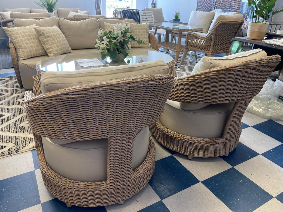 Harmony Outdoor Chair with Cushion (Set of 2)