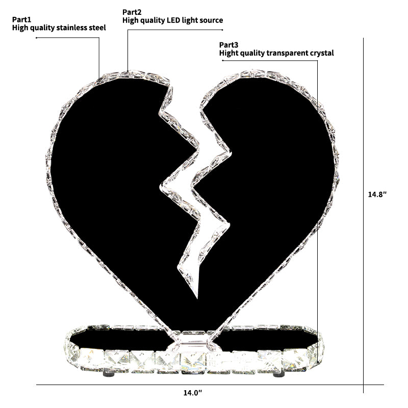 Heart Break Silver Led