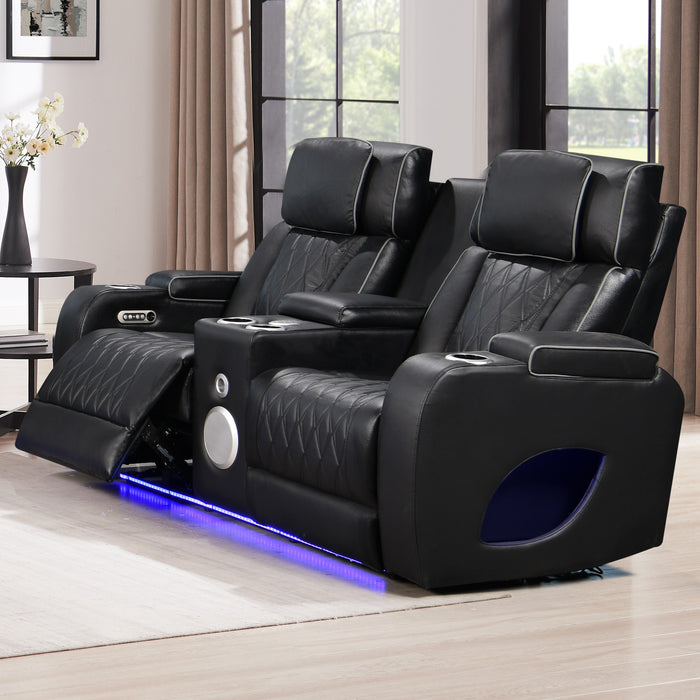 Hialeah Black Loveseat