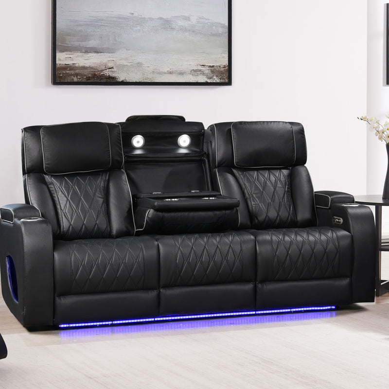 Hialeah Black Sofa