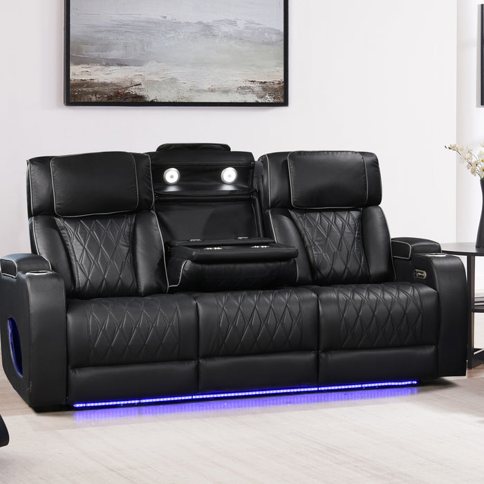 Hialeah Black Sofa