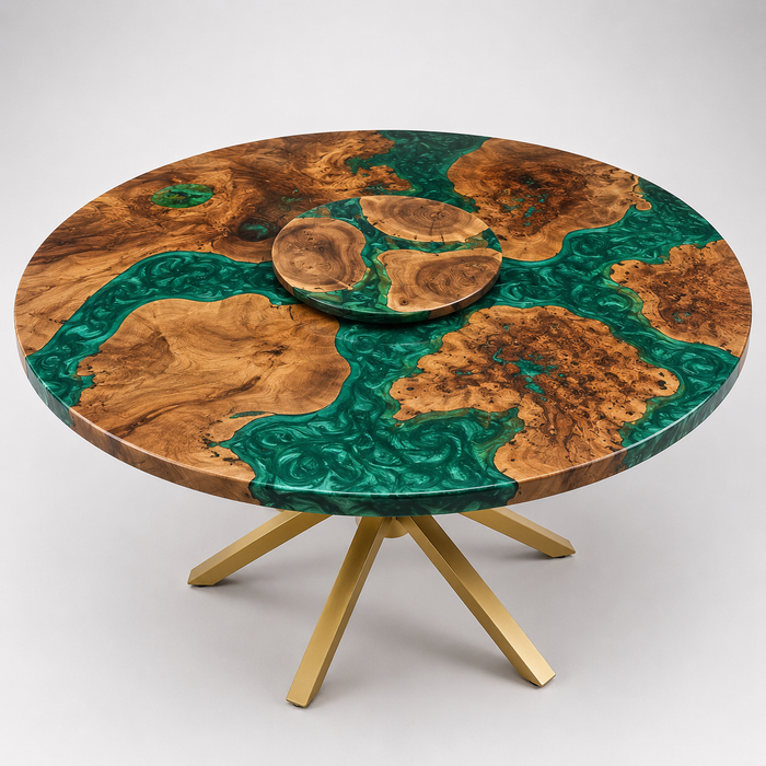 Walnut Table, Walnut Dining Table, Custom 71” Round Table Order for Rana&Ahmad