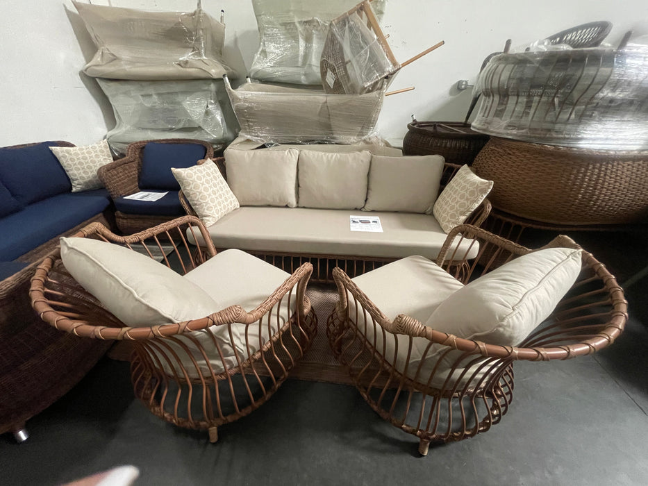 Vinca Outdoor Chair  With Cushion (Set of 2)