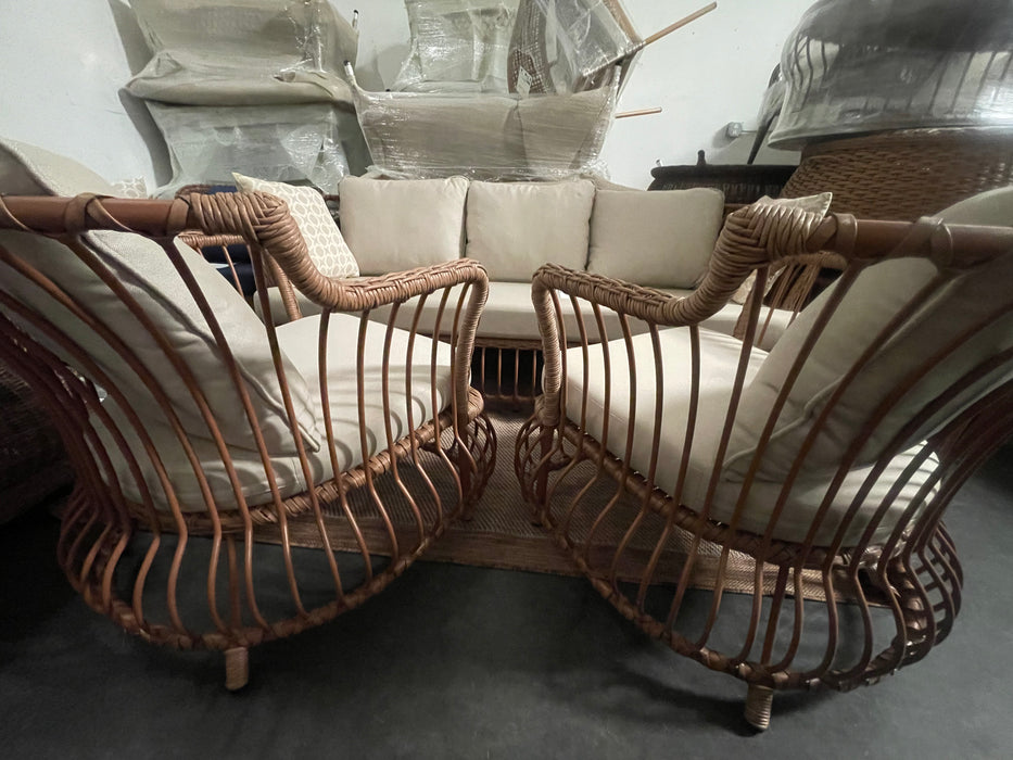 Vinca Outdoor Chair  With Cushion (Set of 2)