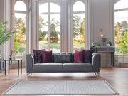 Gravita Deren Anthracite 3-Seat Sleeper Sofa from Bellona - Lara Furniture