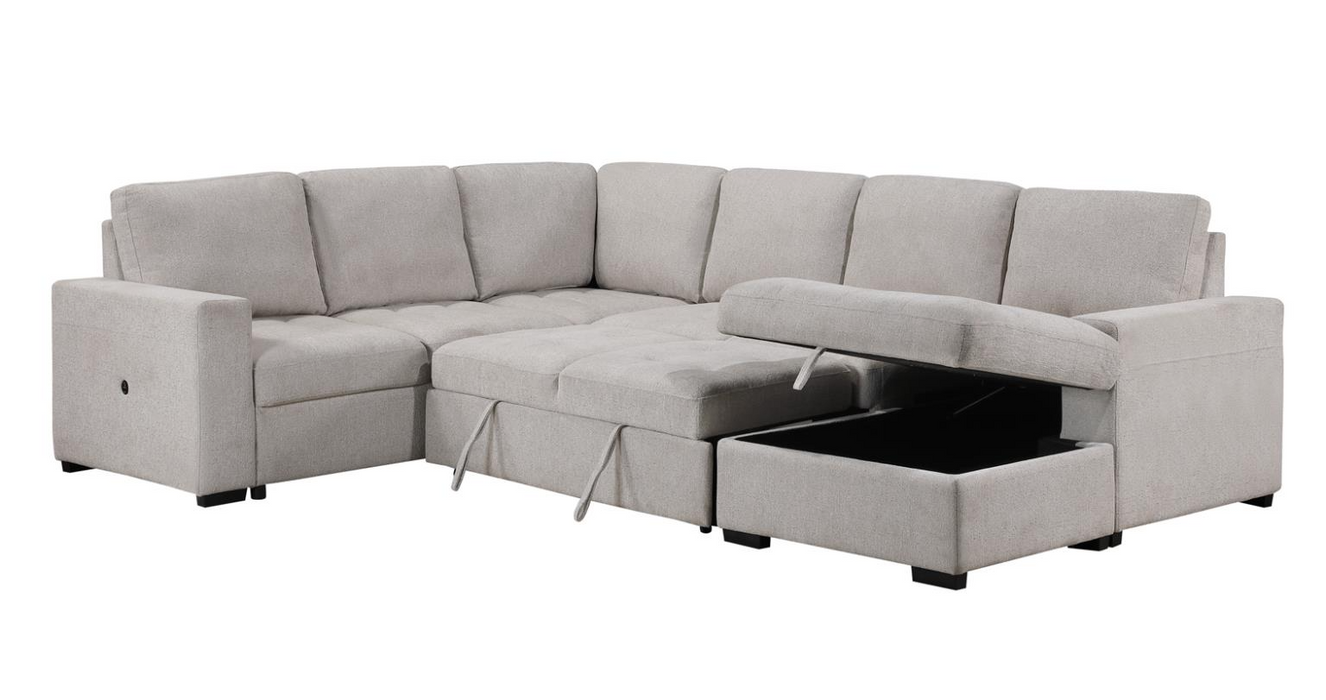 [HOT DEAL] Larry Beige 3 Piece Sleeper Sectional