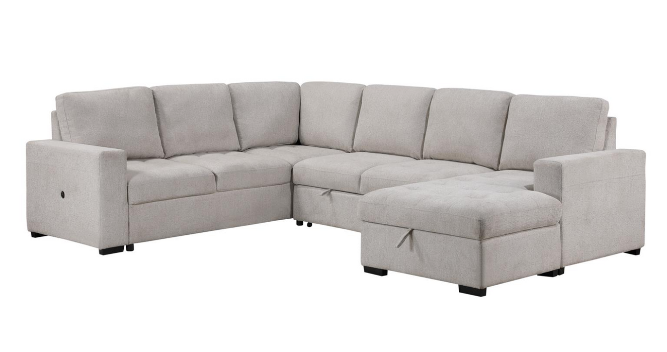 [HOT DEAL] Larry Beige 3 Piece Sleeper Sectional