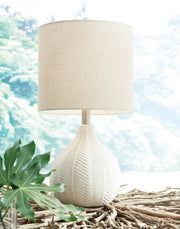 Rainermen Off White 2-Piece Table Lamp Set from Ashley - Lara Furniture