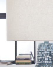 Schylarmont Antique Gray/White 2-Piece Table Lamp Set from Ashley - Lara Furniture