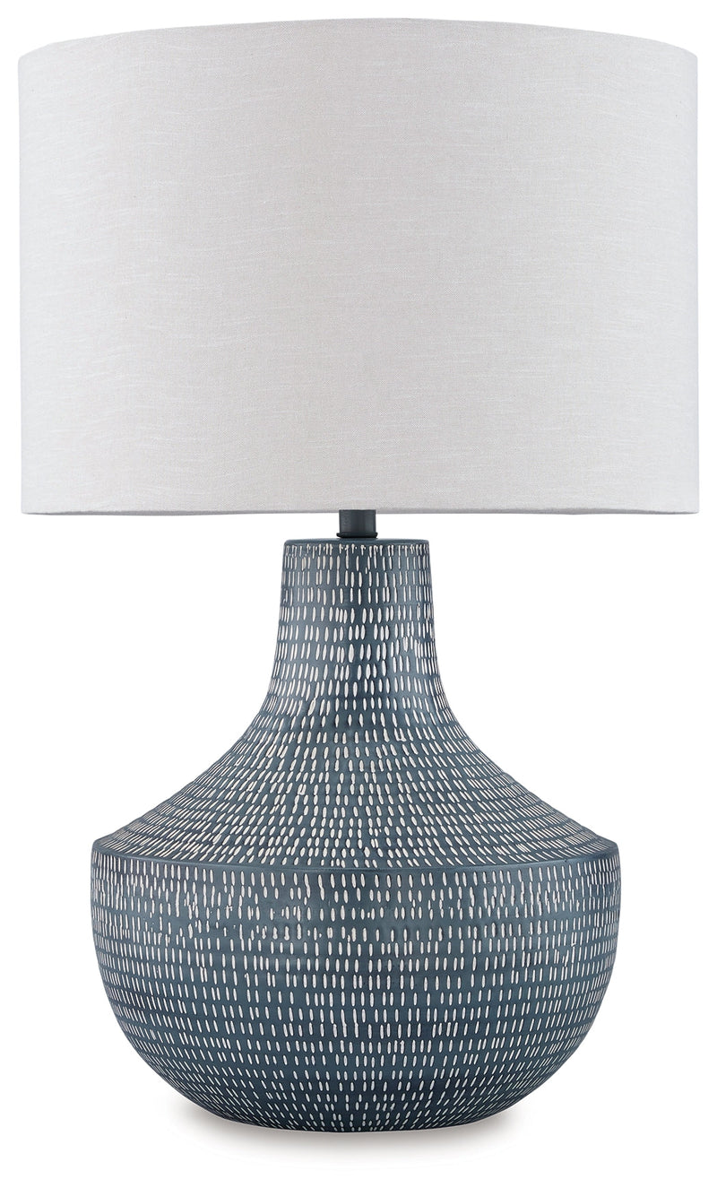 Schylarmont Antique Gray/White 2-Piece Table Lamp Set from Ashley - Lara Furniture