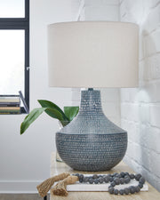 Schylarmont Antique Gray/White 2-Piece Table Lamp Set from Ashley - Lara Furniture
