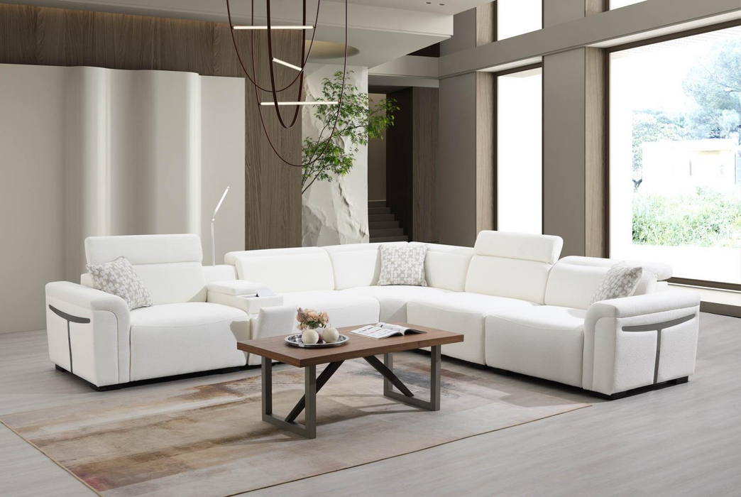Sadar Cream 6 Piece Sectional