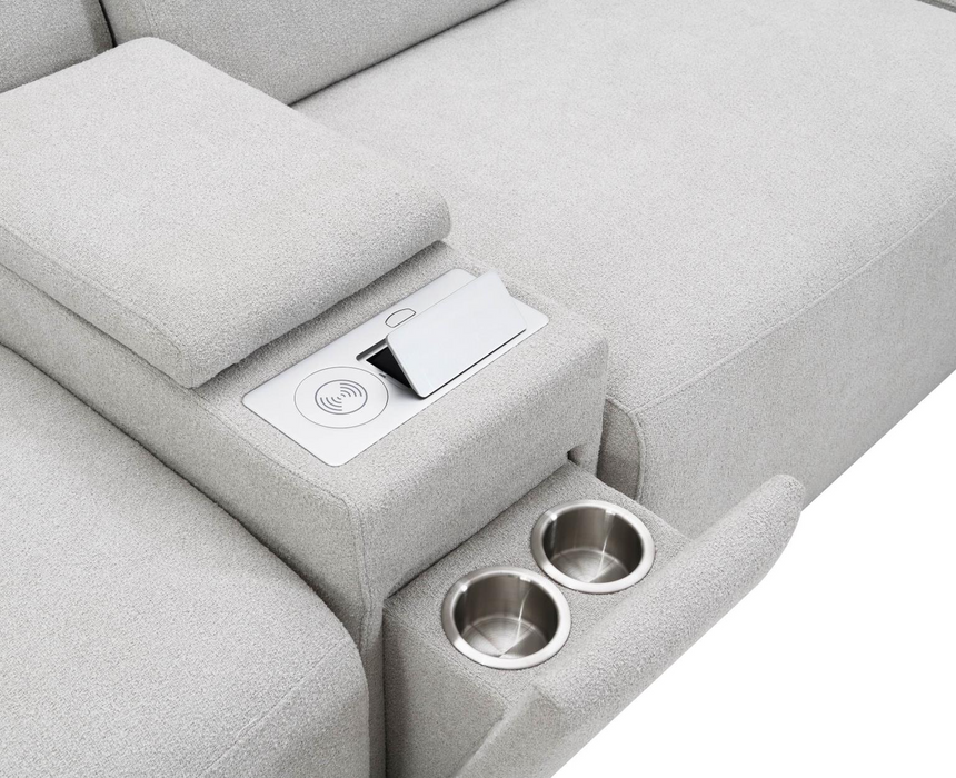 Sadar Gray 6 Piece Sectional