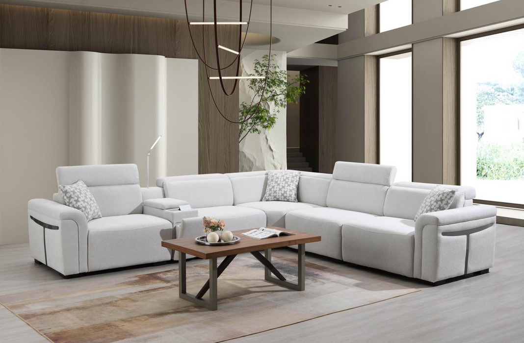 Sadar Gray 6 Piece Sectional