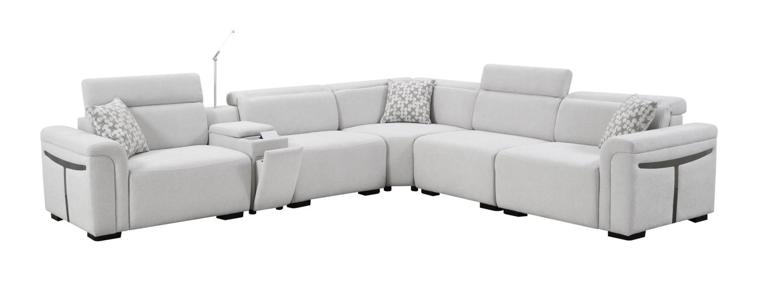 Sadar Gray 6 Piece Sectional