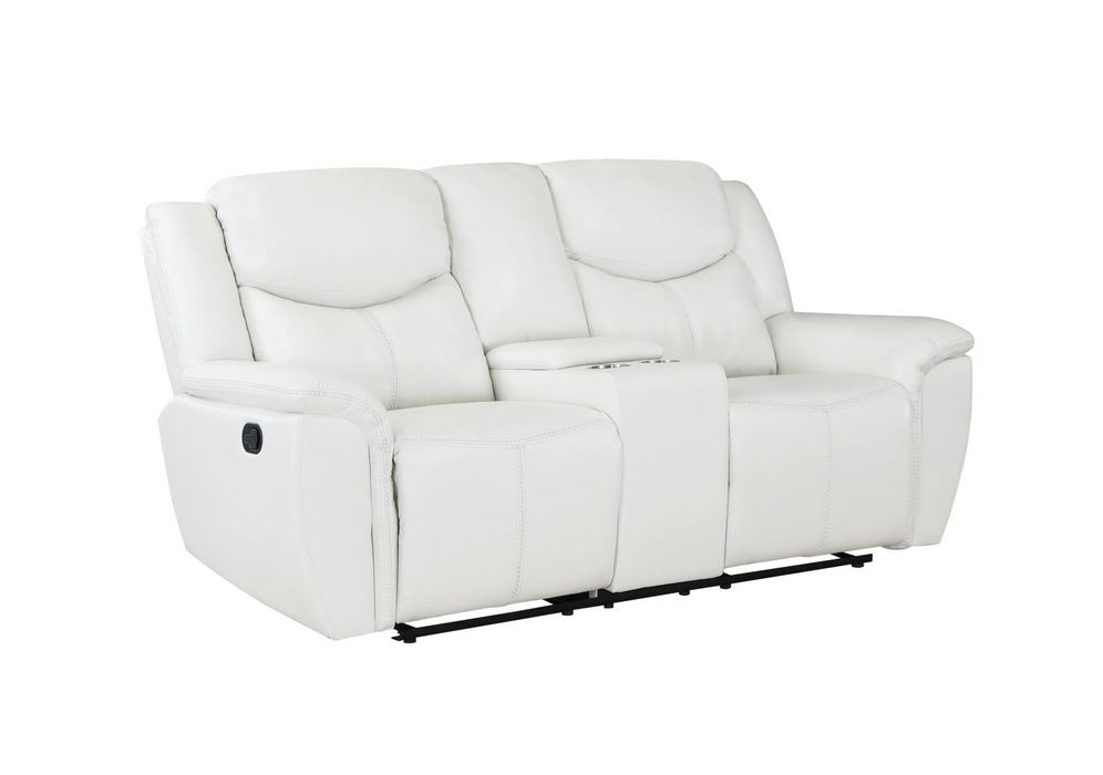 Eric White Reclining Living Room Set
