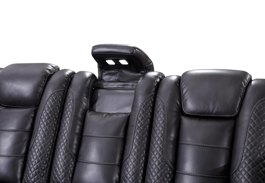 Zachary Gray 3 Piece Power Sectional